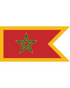 Bandera: Naval Jack of Morocco |  bandera paisaje | 1.35m² | 80x160cm 