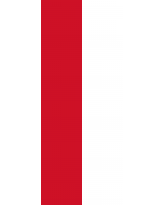 Ausleger-Flagge:  Monaco  |  Hochformat Fahne | 3.5m² | 300x120cm 