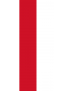 Flagge:  Monaco  |  Hochformat Fahne | 6m² | 400x150cm 