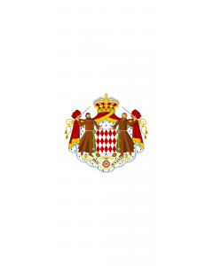 Flag: Monaco | portrait flag | 3.5m² | 38sqft | 300x120cm | 10x4ft