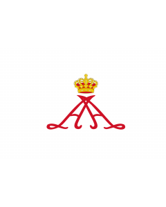 Drapeau: Personal standard of Prince Alberto II of Monaco |  drapeau paysage | 1.35m² | 90x150cm 