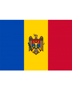 Flag: Moldova |  landscape flag | 0.7m² | 7.5sqft | 70x100cm | 2x3ft 