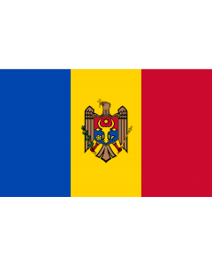 Flag: Moldova |  landscape flag | 2.4m² | 26sqft | 120x200cm | 4x7ft 