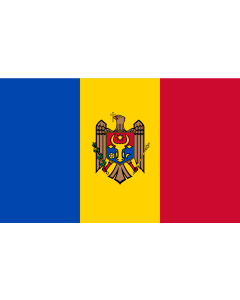 Table-Flag / Desk-Flag: Moldova 15x25cm
