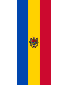 Flag: Moldova |  portrait flag | 3.5m² | 38sqft | 300x120cm | 10x4ft 