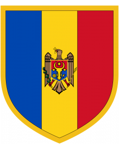 Flag: Scudetto Moldova |  portrait flag | 1.35m² | 14.5sqft | 120x110cm | 50x40inch 