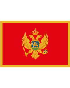 Flag: Montenegro |  landscape flag | 2.16m² | 23sqft | 120x180cm | 4x6ft 