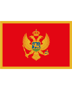 Flag: Montenegro |  landscape flag | 0.06m² | 0.65sqft | 20x30cm | 8x12in 