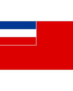 Bandera: Naval Ensign of Serbia and Montenegro |  bandera paisaje | 2.16m² | 120x180cm 