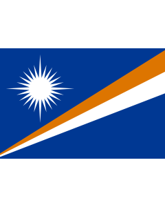 Flag: Marshall Islands |  landscape flag | 0.06m² | 0.65sqft | 20x30cm | 8x12in 