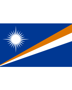 Table-Flag / Desk-Flag: Marshall Islands 15x25cm