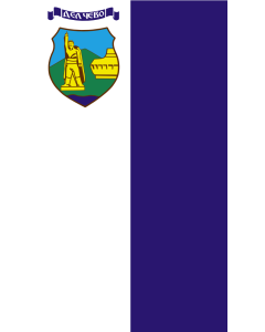 Flag: Delčevo Municipality, Macedonia |  portrait flag | 1.35m² | 14.5sqft | 150x90cm | 60x35inch 