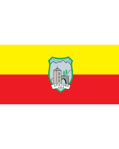 Flag: Kratovo Municipality, Macedonia |  landscape flag | 1.35m² | 14.5sqft | 80x160cm | 30x60inch 