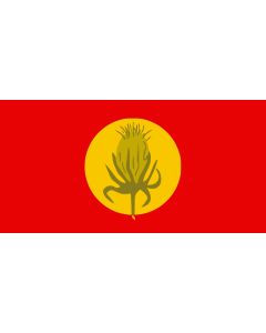 Flag: Vevčani Municipality, North Macedonia |  landscape flag | 1.35m² | 14.5sqft | 80x160cm | 30x60inch 