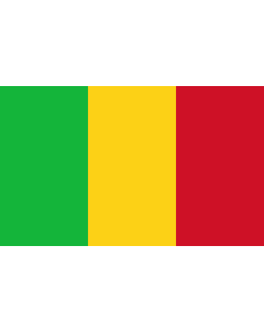 Table-Flag / Desk-Flag: Mali 15x25cm