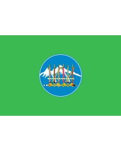 Flag: Kachin State |  landscape flag | 1.35m² | 14.5sqft | 90x150cm | 3x5ft 