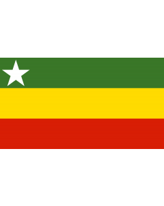 Flagge: Large Myanmar  2006 proposal | Rejected proposed flag of Myanmar  |  Querformat Fahne | 1.35m² | 90x150cm 