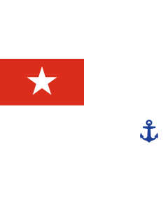 Flag: Naval Ensign of Myanmar |  landscape flag | 2.16m² | 23sqft | 120x180cm | 4x6ft 