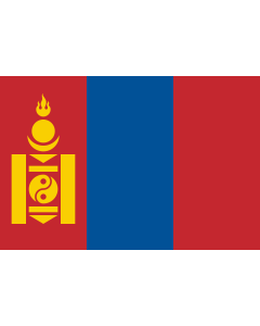 Flag: Mongolia |  landscape flag | 0.06m² | 0.65sqft | 20x30cm | 8x12in 