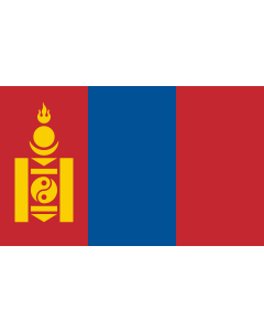 Flag: Mongolia |  landscape flag | 1.35m² | 14.5sqft | 90x150cm | 3x5ft 