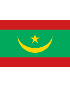 Flag: Mauritania |  landscape flag | 0.06m² | 0.65sqft | 20x30cm | 8x12in 