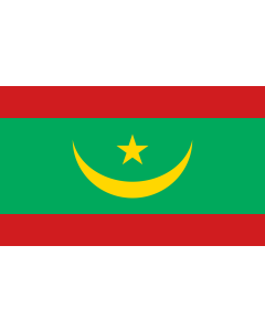 Table-Flag / Desk-Flag: Mauritania 15x25cm