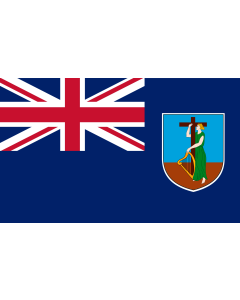 Flag: Montserrat |  landscape flag | 1.35m² | 14.5sqft | 90x150cm | 3x5ft 