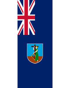 Drapeau: Montserrat |  portrait flag | 3.5m² | 300x120cm 