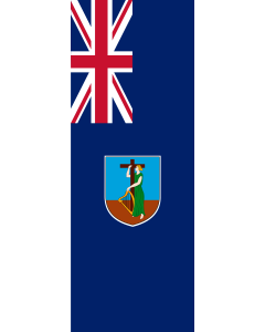 Drapeau: Montserrat |  portrait flag | 6m² | 400x150cm 