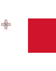 Bandera: Malta |  bandera paisaje | 1.35m² | 90x150cm 