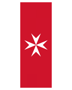 Flag: Malta |  portrait flag | 3.5m² | 38sqft | 300x120cm | 10x4ft 