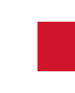 Flag: Municipal flag of Mdina, Malta |  landscape flag | 1.35m² | 14.5sqft | 90x150cm | 3x5ft 