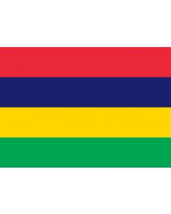 Flag: Mauritius |  landscape flag | 0.7m² | 7.5sqft | 70x100cm | 2x3ft 