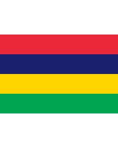 Flag: Mauritius |  landscape flag | 0.96m² | 10sqft | 80x120cm | 2.5x4ft 