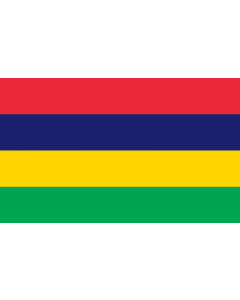 Table-Flag / Desk-Flag: Mauritius 15x25cm