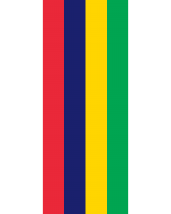 Flag: Mauritius |  portrait flag | 3.5m² | 38sqft | 300x120cm | 10x4ft 