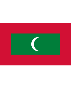 Table-Flag / Desk-Flag: Maldives 15x25cm