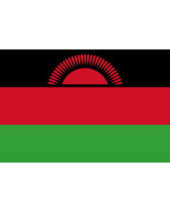 Flag: Malawi |  landscape flag | 0.375m² | 4sqft | 50x75cm | 1.5x2.5ft 