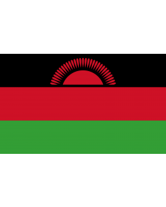 Flag: Malawi |  landscape flag | 1.35m² | 14.5sqft | 90x150cm | 3x5ft 