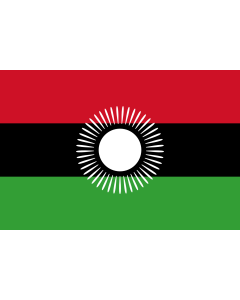 Bandera: Malawi  2010–2012 | Malawi  2010-2012 |  bandera paisaje | 1.35m² | 90x150cm 