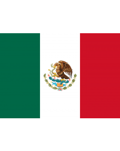 Flag: Mexico |  landscape flag | 0.7m² | 7.5sqft | 70x100cm | 2x3ft 