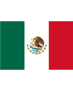 Flag: Mexico |  landscape flag | 0.135m² | 1.5sqft | 30x45cm | 1x1.5foot 