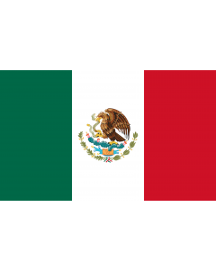 Flag: Mexico |  landscape flag | 1.35m² | 14.5sqft | 90x150cm | 3x5ft 