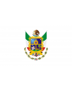 Flag: Querétaro |  landscape flag | 2.16m² | 23sqft | 120x180cm | 4x6ft 