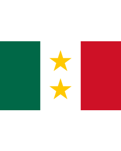 Bandera de  Coahuila y Tejas | Possible flag for the Mexican state of en Coahuila y Tejas  1821 - 1836  - colours and dimensions based on Image Flag of Mexico |  bandera horizontal | 1.35m² | 90x150cm 