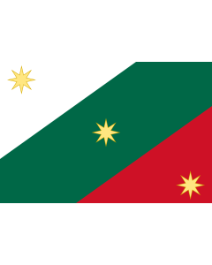 Flagge: Large First flag of the Mexican Empire | Mexican Regency  First flag of the Mexican Empire  |  Querformat Fahne | 1.35m² | 90x150cm 