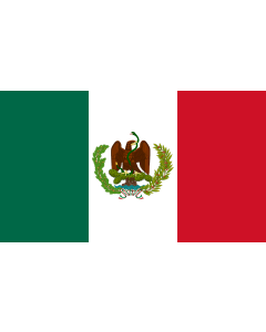 Bandera de  Utilizada por los periodos republicanos de Mexico |  bandera horizontal | 2.16m² | 120x180cm 