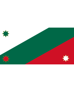 Bandera de  Compañias Militares de Tabasco |  bandera horizontal | 1.35m² | 80x160cm 