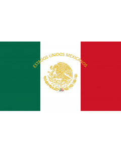 Flag: Mexican Presidential Standard |  landscape flag | 0.06m² | 0.65sqft | 20x30cm | 8x12in 