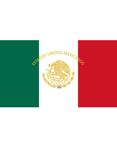 Bandera de  Mexican Presidential Standard |  bandera horizontal | 1.35m² | 90x150cm 